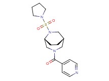 (1S*,5R*)-3-isonicotinoyl-6-(1-pyrrolidinylsulfonyl)-3,6-diazabicyclo[3.2.2]nonane
