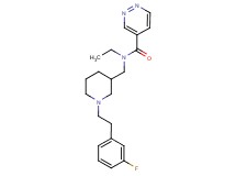 N-ethyl-N-({1-[2-(3-fluorophenyl)ethyl]piperidin-3-yl}methyl)pyridazine-4-carboxamide
