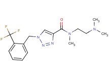 N-[2-(dimethylamino)ethyl]-N-methyl-1-[2-(trifluoromethyl)benzyl]-1H-1,2,3-triazole-4-carboxamide