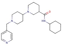 N-cyclohexyl-1'-(4-pyridinylmethyl)-1,4'-bipiperidine-3-carboxamide