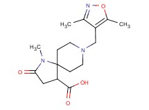 8-[(3,5-dimethylisoxazol-4-yl)methyl]-1-methyl-2-oxo-1,8-diazaspiro[4.5]decane-4-carboxylic acid