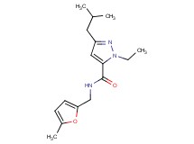 1-ethyl-3-isobutyl-N-[(5-methyl-2-furyl)methyl]-1H-pyrazole-5-carboxamide