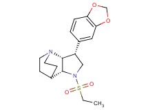 (3R*,3aR*,7aR*)-3-(1,3-benzodioxol-5-yl)-1-(ethylsulfonyl)octahydro-4,7-ethanopyrrolo[3,2-b]pyridine