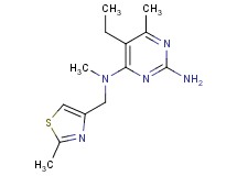 5-ethyl-N~4~,6-dimethyl-N~4~-[(2-methyl-1,3-thiazol-4-yl)methyl]pyrimidine-2,4-diamine
