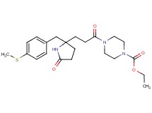 ethyl 4-(3-{2-[4-(methylthio)benzyl]-5-oxo-2-pyrrolidinyl}propanoyl)-1-piperazinecarboxylate