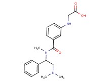 [(3-{[[2-(dimethylamino)-1-phenylethyl](methyl)amino]carbonyl}phenyl)amino]acetic acid
