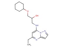 1-(cyclohexyloxy)-3-[(5-ethylpyrazolo[1,5-a]pyrimidin-7-yl)amino]propan-2-ol