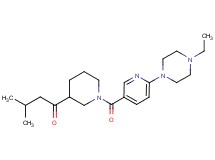 1-(1-{[6-(4-ethylpiperazin-1-yl)pyridin-3-yl]carbonyl}piperidin-3-yl)-3-methylbutan-1-one