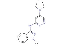 1-methyl-N-[5-(1-pyrrolidinyl)-3-pyridazinyl]-1H-indazol-3-amine