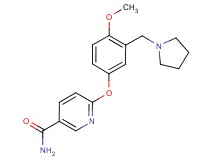 6-[4-methoxy-3-(pyrrolidin-1-ylmethyl)phenoxy]nicotinamide