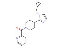 2-({4-[1-(cyclopropylmethyl)-1H-imidazol-2-yl]-1-piperidinyl}carbonyl)pyridine