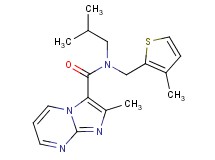 N-isobutyl-2-methyl-N-[(3-methyl-2-thienyl)methyl]imidazo[1,2-a]pyrimidine-3-carboxamide