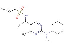 N-(1-{2-[cyclohexyl(methyl)amino]-4-methyl-5-pyrimidinyl}ethyl)-2-propene-1-sulfonamide