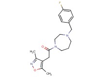 1-[(3,5-dimethyl-4-isoxazolyl)acetyl]-4-(4-fluorobenzyl)-1,4-diazepane