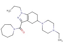 3-(1-azepanylcarbonyl)-5-(4-ethyl-1-piperazinyl)-1-propyl-4,5,6,7-tetrahydro-1H-indazole