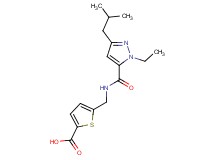 5-({[(1-ethyl-3-isobutyl-1H-pyrazol-5-yl)carbonyl]amino}methyl)-2-thiophenecarboxylic acid