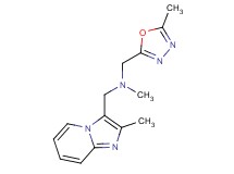 N-methyl-1-(2-methylimidazo[1,2-a]pyridin-3-yl)-N-[(5-methyl-1,3,4-oxadiazol-2-yl)methyl]methanamine