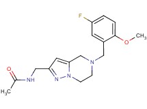 N-{[5-(5-fluoro-2-methoxybenzyl)-4,5,6,7-tetrahydropyrazolo[1,5-a]pyrazin-2-yl]methyl}acetamide