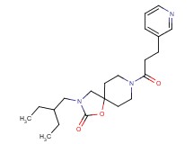 3-(2-ethylbutyl)-8-(3-pyridin-3-ylpropanoyl)-1-oxa-3,8-diazaspiro[4.5]decan-2-one