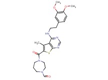 4-[(4-{[2-(3,4-dimethoxyphenyl)ethyl]amino}-5-methylthieno[2,3-d]pyrimidin-6-yl)carbonyl]-1,4-diazepane-1-carbaldehyde