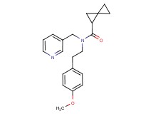 N-[2-(4-methoxyphenyl)ethyl]-N-(pyridin-3-ylmethyl)spiro[2.2]pentane-1-carboxamide