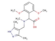 (2,6-dimethoxyphenyl)[[(3,5-dimethyl-1H-pyrazol-4-yl)methyl](methyl)amino]acetic acid