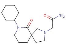 2-(7-cyclohexyl-6-oxo-2,7-diazaspiro[4.5]dec-2-yl)acetamide