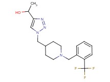1-[1-({1-[2-(trifluoromethyl)benzyl]-4-piperidinyl}methyl)-1H-1,2,3-triazol-4-yl]ethanol trifluoroacetate (salt)