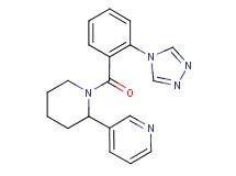 3-{1-[2-(4H-1,2,4-triazol-4-yl)benzoyl]piperidin-2-yl}pyridine