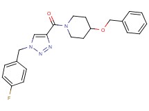 4-(benzyloxy)-1-{[1-(4-fluorobenzyl)-1H-1,2,3-triazol-4-yl]carbonyl}piperidine