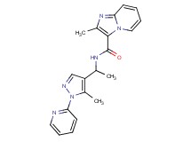 2-methyl-N-[1-(5-methyl-1-pyridin-2-yl-1H-pyrazol-4-yl)ethyl]imidazo[1,2-a]pyridine-3-carboxamide