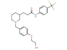 3-{1-[4-(2-hydroxyethoxy)benzyl]-3-piperidinyl}-N-[4-(trifluoromethyl)phenyl]propanamide