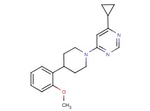 4-cyclopropyl-6-[4-(2-methoxyphenyl)piperidin-1-yl]pyrimidine