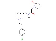 N-({1-[2-(4-chlorophenyl)ethyl]-3-piperidinyl}methyl)-N-methyl-2-(2-oxo-1-pyrrolidinyl)acetamide