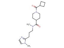 1-(cyclobutylcarbonyl)-N-methyl-N-[3-(1-methyl-1H-imidazol-2-yl)propyl]-4-piperidinecarboxamide