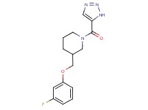 3-[(3-fluorophenoxy)methyl]-1-(1H-1,2,3-triazol-5-ylcarbonyl)piperidine