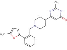 2-methyl-6-{1-[2-(5-methyl-2-furyl)benzyl]piperidin-4-yl}pyrimidin-4(3H)-one