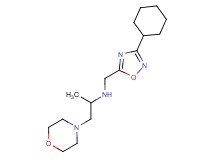 N-[(3-cyclohexyl-1,2,4-oxadiazol-5-yl)methyl]-1-morpholin-4-ylpropan-2-amine