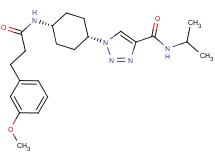 N-isopropyl-1-(cis-4-{[3-(3-methoxyphenyl)propanoyl]amino}cyclohexyl)-1H-1,2,3-triazole-4-carboxamide