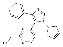 4-(1-cyclopent-3-en-1-yl-4-phenyl-1H-imidazol-5-yl)-2-ethylpyrimidine