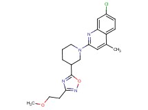 7-chloro-2-{3-[3-(2-methoxyethyl)-1,2,4-oxadiazol-5-yl]piperidin-1-yl}-4-methylquinoline