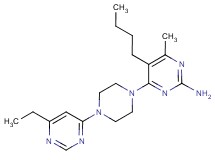 5-butyl-4-[4-(6-ethylpyrimidin-4-yl)piperazin-1-yl]-6-methylpyrimidin-2-amine
