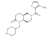 rel-(4aS,8aR)-6-(3-methyl-2-furoyl)-1-(4-piperidinylmethyl)octahydro-1,6-naphthyridin-2(1H)-one hydrochloride
