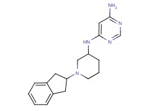 N-[1-(2,3-dihydro-1H-inden-2-yl)-3-piperidinyl]-4,6-pyrimidinediamine