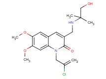 1-(2-chloro-2-propen-1-yl)-3-{[(2-hydroxy-1,1-dimethylethyl)amino]methyl}-6,7-dimethoxy-2(1H)-quinolinone