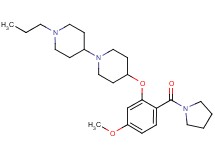 4-[5-methoxy-2-(1-pyrrolidinylcarbonyl)phenoxy]-1'-propyl-1,4'-bipiperidine