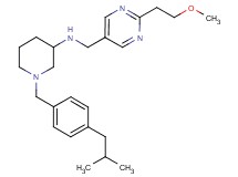 1-(4-isobutylbenzyl)-N-{[2-(2-methoxyethyl)-5-pyrimidinyl]methyl}-3-piperidinamine