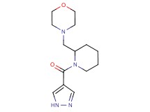 4-{[1-(1H-pyrazol-4-ylcarbonyl)piperidin-2-yl]methyl}morpholine