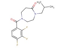 4-isobutyl-1-(2,3,4-trifluorobenzoyl)-1,4-diazepan-5-one