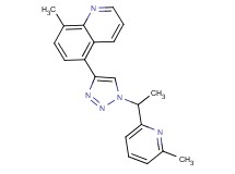 8-methyl-5-{1-[1-(6-methylpyridin-2-yl)ethyl]-1H-1,2,3-triazol-4-yl}quinoline